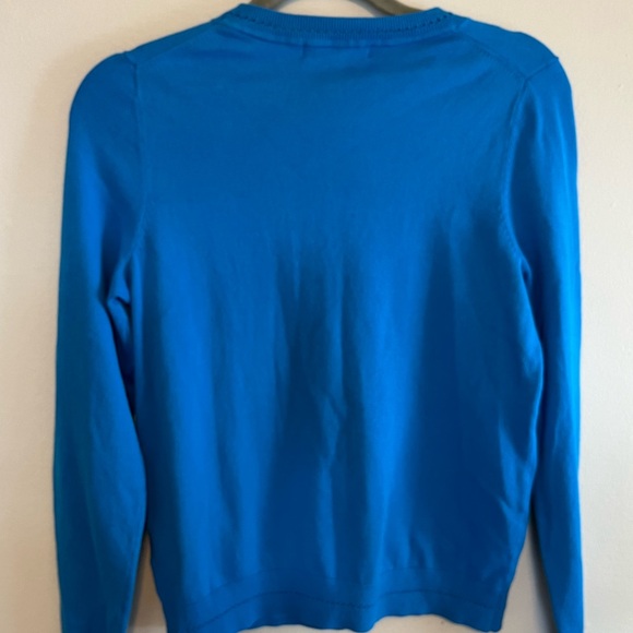 Boden Blue Catriona Cotton Crew Sweater - Picture 4 of 5